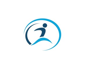 Fototapeta premium Running man logo