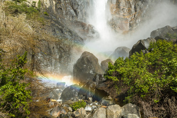 Bridalvail Fall at Yosemite NP, CA, USA