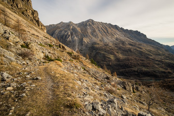 Panoramic view of mountain Alps