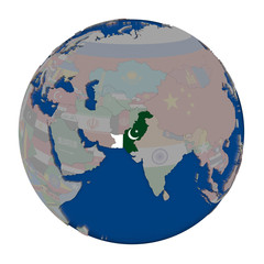 Pakistan on political globe