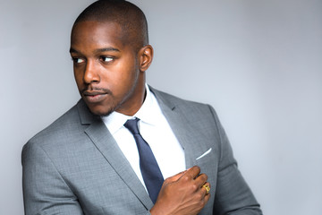 Classy elegant style swanky fashion modern business executive fit and confident model