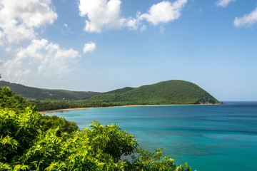 Fototapeta na wymiar View over Bay of Grande Anse, Guadeloupe