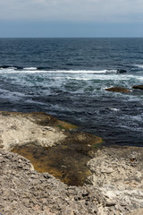 Rocks at coastline of town of Tsarevo, Burgas Region, Bulgaria