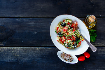 Healthy quinoa salad