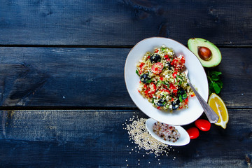 Healthy quinoa salad