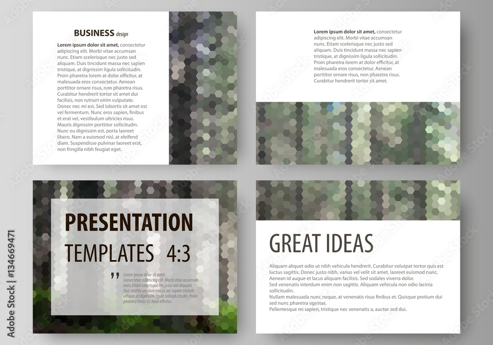 Aufkleber presentation slide templates. easy editable abstract vector layouts in flat design. colorful backgro