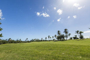 Fototapeta premium Saint Martin, Sint Maarten: Caribbean Beaches & Golf Course