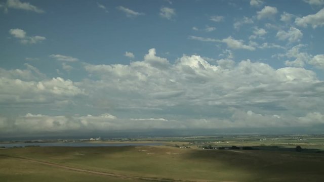 Low and Middle Clouds over Valley in Morning