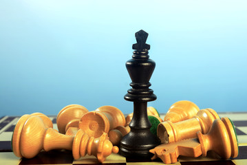 Black king wins