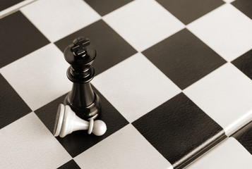 black king wins white pawn