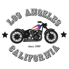 American Motorcycle. Vector Illustration