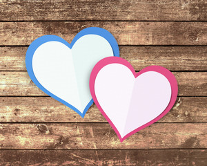 Paper Valentine Love Hearts
