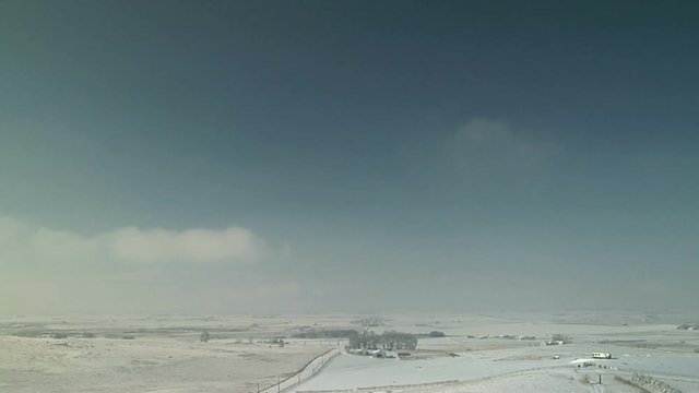 Turbulent Low Clouds over Snow Covered Farms