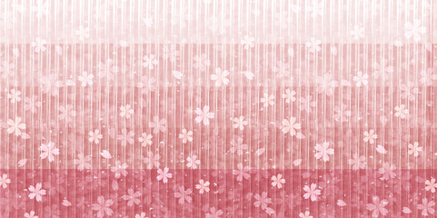 桜　和紙　春　背景 
