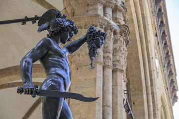 Perseus with the Head of Medusa in Florence, Italy