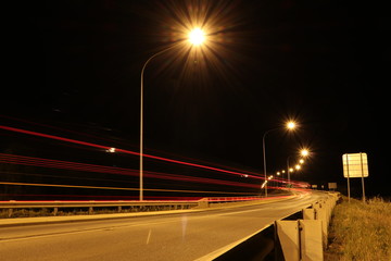 Fototapeta na wymiar Highway Lights