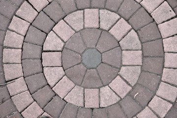 Patio bricks floor