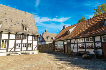 Historical street in Goslar, Germany