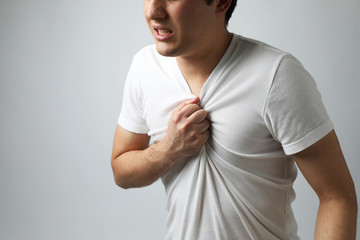 young man having a heart ache