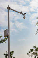 CCTV cameras in outdoor