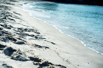 Tropical beach relax, Tropical sea in japan, Summer beach with blue sea water, Paradise beach and summer sea, Ocean beach relax, outdoor travel.