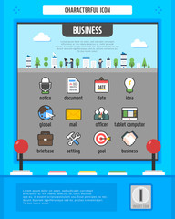 Business Flat Icon Set