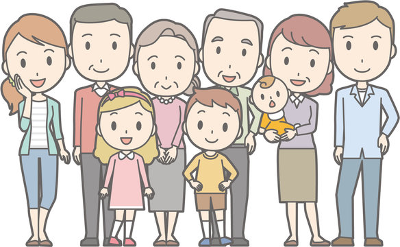 Happy family No.01 (family of 9)(4 generations)