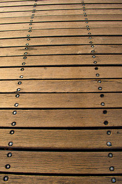 Wooden boardwalk texture