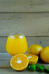 Fresh orange juice.