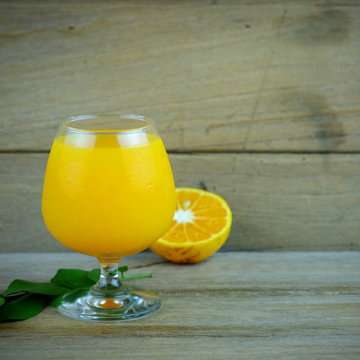 Fresh orange juice.