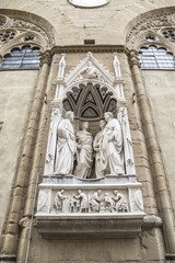 Obraz premium Four Crowned Martyrs at Orsanmichele in Florence, Italy