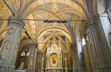 Obraz premium Interior of Orsanmichele in Florence, Italy