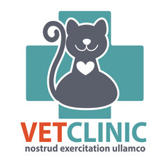 Veterinary Clinic logo with the image of pet.
