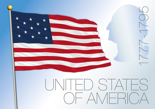 United States historical flag, 1777-1795