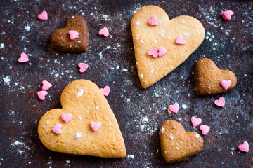 Heart shaped cookies