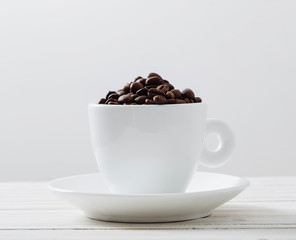 coffee beans on a white background