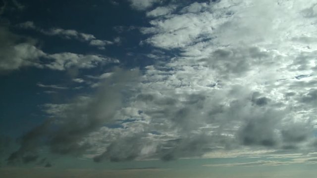 Wind Shear Clouds at Different Levels Move in Different Directions