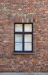 Fototapeta na wymiar brick wall with a window