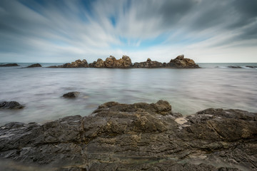 Sea rocks /
Long exposure day view of a rock formation near Varvara, Bulgaria