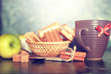 baking breakfast cup of tea