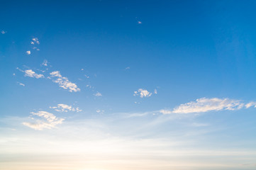 Cloud on sky sunset background