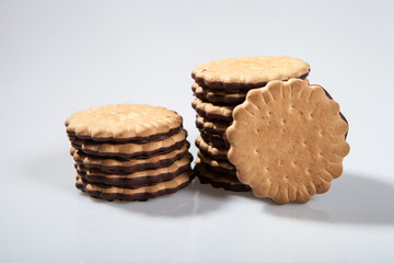 Fototapeta na wymiar Cookies on a light background