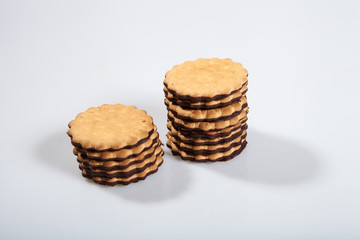 Cookies on a light background