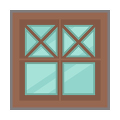 Vector window for interior and exterior design use.