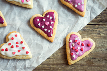 Heart shaped cookies