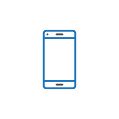 Smartphone line icon, outline vector logo illustration, linear pictogram isolated on white