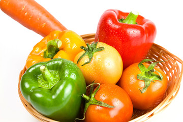 Vegetables in basket