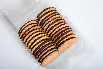 biscuits in a transparent package