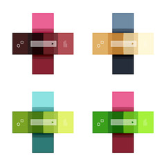 Vector blank stripes and lines infographics templates