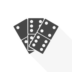 Dominoes vector icon - Illustration